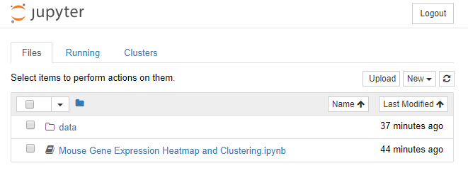 Jupyter File Listing