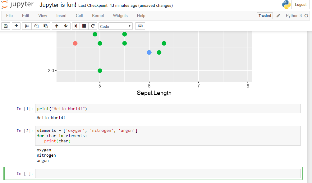 Python Loops in Jupyter