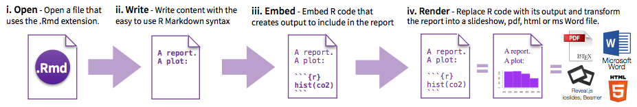 Workflow for creating a report